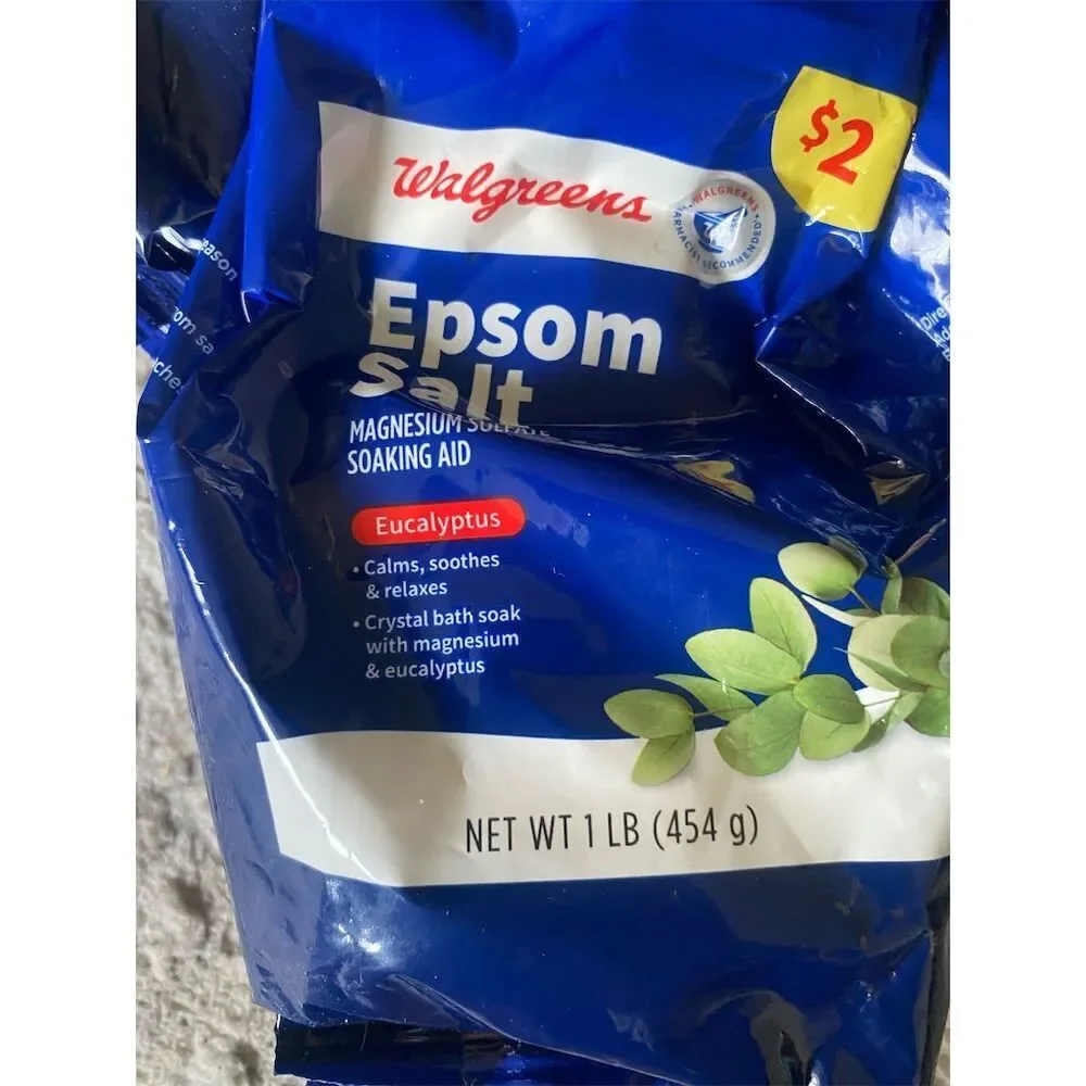 Walgreens Epsom Salt Eucalyptus Scent 1 lb All Natural Bath Soak